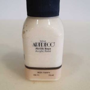 צבעי אקריליק Artdeco  איכותי 75 מ”ל – 3001 לבן פנינה