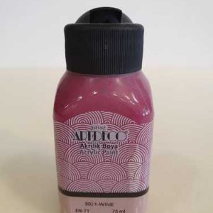 צבעי אקריליק Artdeco  איכותי 75 מ”ל – 3021 צבע יין