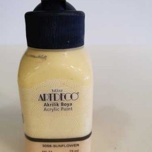 צבעי אקריליק Artdeco  איכותי 75 מ”ל – 3058 צהוב חמנית