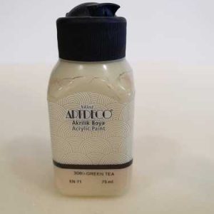 צבעי אקריליק Artdeco  איכותי 75 מ”ל – 3060 ירוק תה