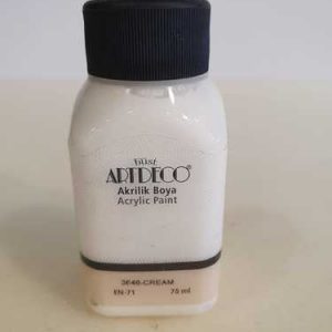 צבעי אקריליק Artdeco  איכותי 75 מ”ל – 3646 לבן פנינה