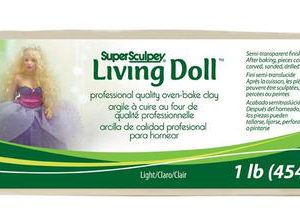 סקלפי חימר בגוון בז’ בהיר – super sculpey Living Doll
