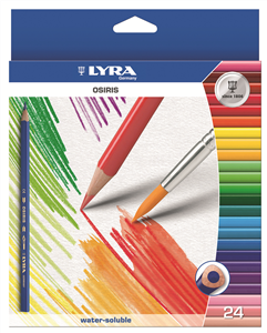 24 גוונים עפרונות צבעוניים אקוורל