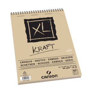 בלוק ספירלה KRAFT – גודל A4