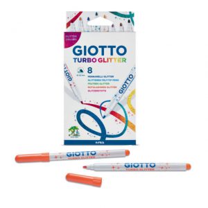 טושים מנצנצים 8 גוונים – GIOTTO GLITTER