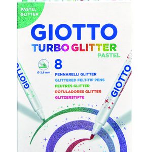 טושים מנצנצים פסטל 8 גוונים – GIOTTO GLITTER