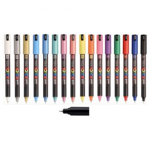 טושים מרקר POSCA במגוון צבעים – עובי כתיבה: 0.7 מ”מ. ראש העט: עגול.