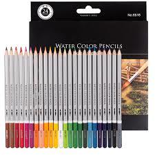 סט 24 עפרונות  בצבעי מים סט למבוגרים וילדים ציור ושרטוט