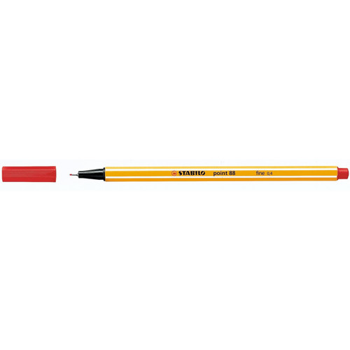 עט 0.4 צבע אדום STABILO POINT