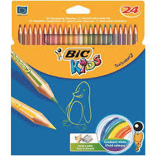 עפרונות צבעוניים סט 24 BIC KIDS