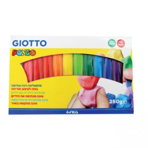 פלסטלינה 12 גוונים ללא גלוטן GIOTTO