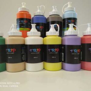 צבעי אקרילי רב שימושי – 500 מ”ל חברת TRIP