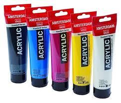 צבעי אקריליק AMSTERDAM –  מכיל 120 מ”ל