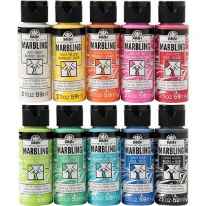 צבעי מרבלינג- שיוש – MARBLING PAINT FOLK ART