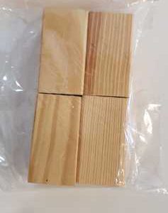 קוביות עץ בצורת מלבן – 4 יח’ במארז